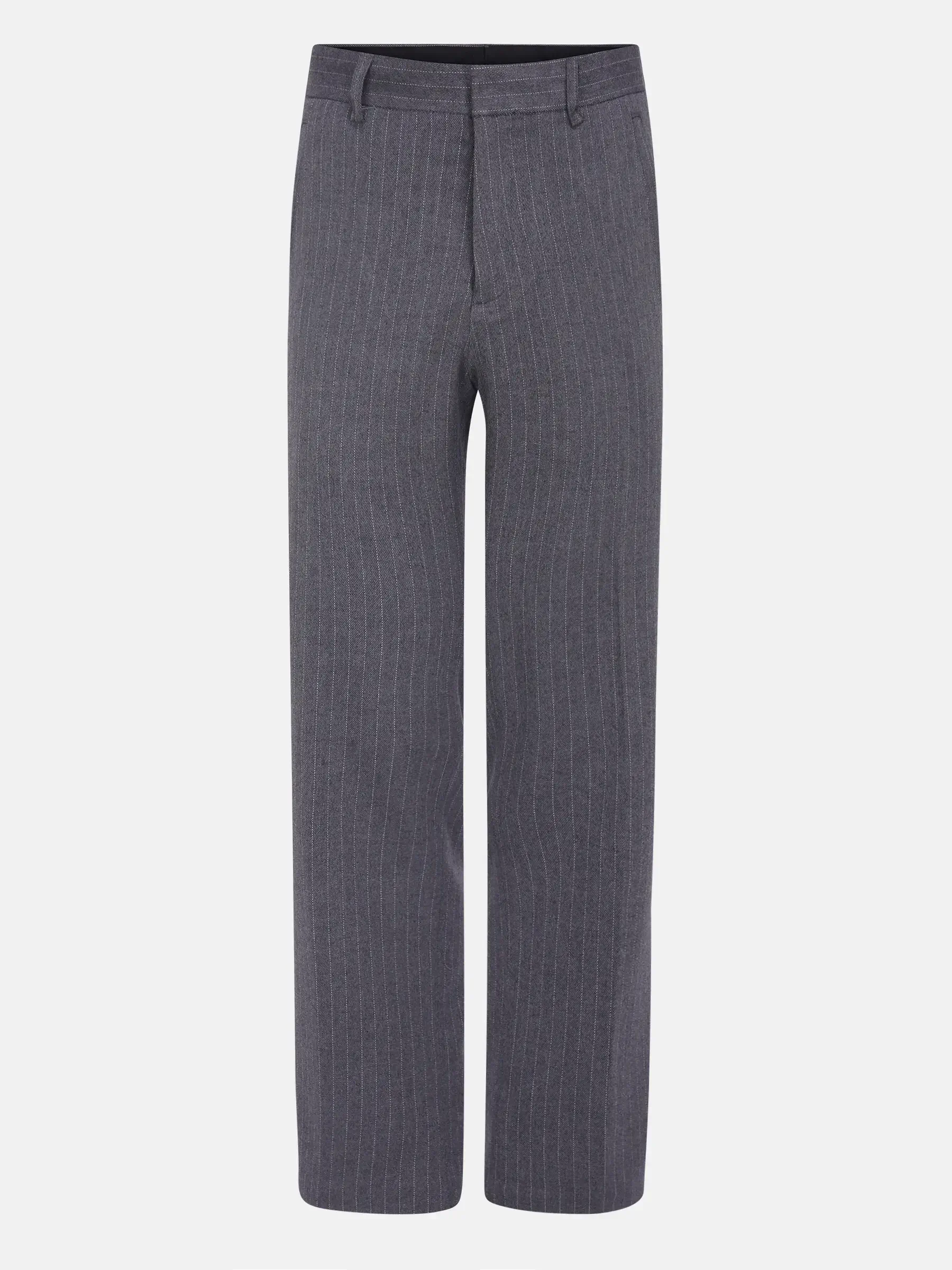Deep Grey Cotton Taaga Man Regular Fit Formal Pant