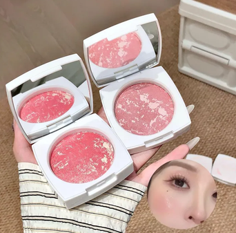 Silky Blush Palette Fine Shimmer Pearlescent Blusher