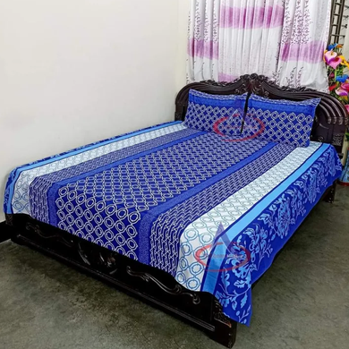 Cotton Print 7.5/8.5 Feet Double King Size Bedsheet