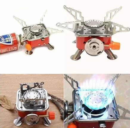 1set Mini Portable Camping Stove+gas