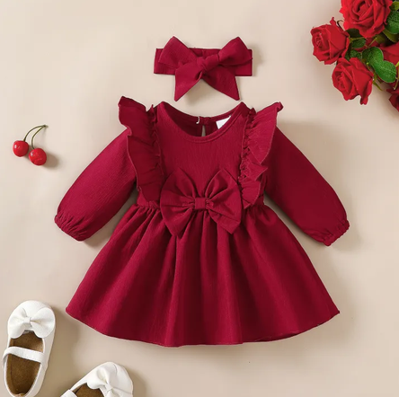0-18 Months Cute Baby girl Holiday Party Dress