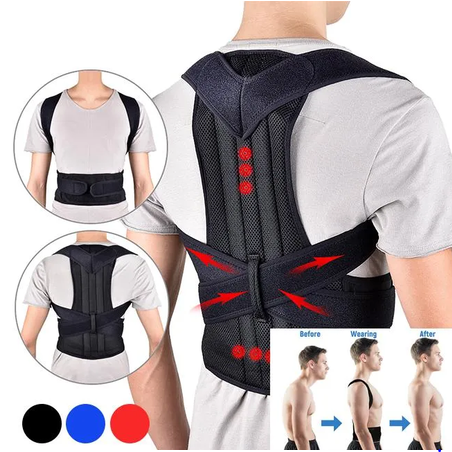 Back Posture Corrector Back Pain Relief Belt Spine Waist Support Correction Straps Posture Belt For Men Women